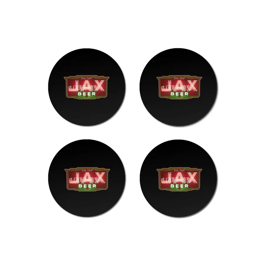 Jax Beer on Tap Vintage Neon Sign Jackson Brewery New Orleans Brewerania Bardak Altlığı
