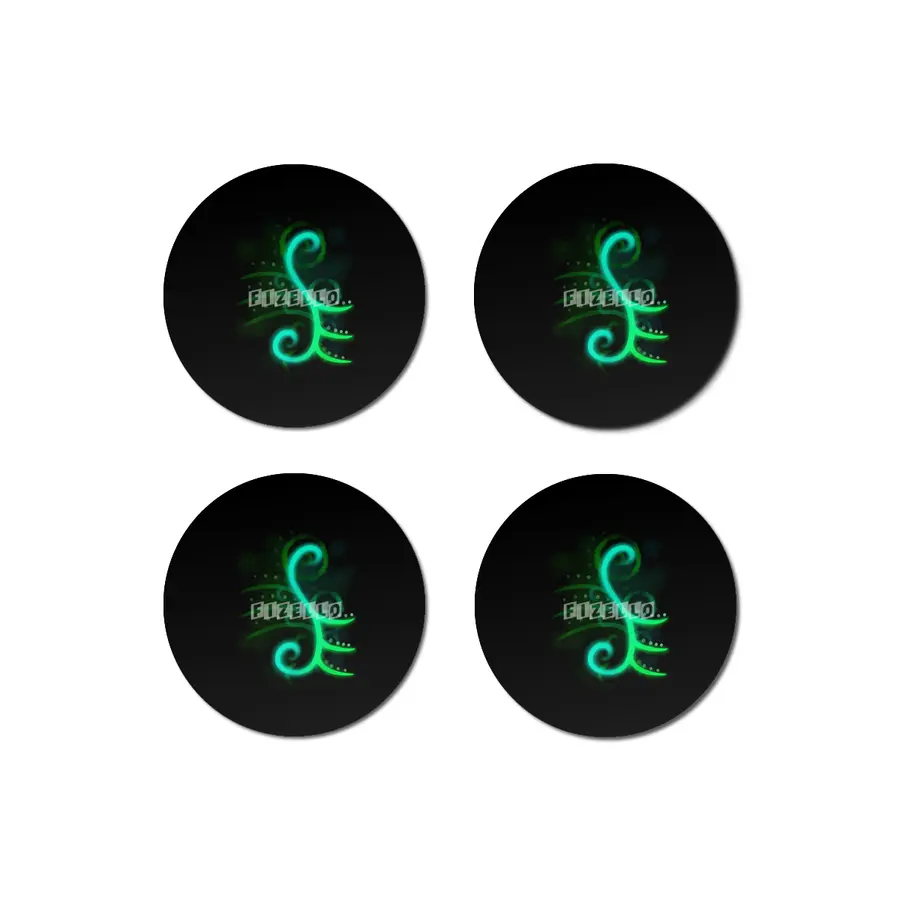 Green Neon Stripes Bardak Altlığı