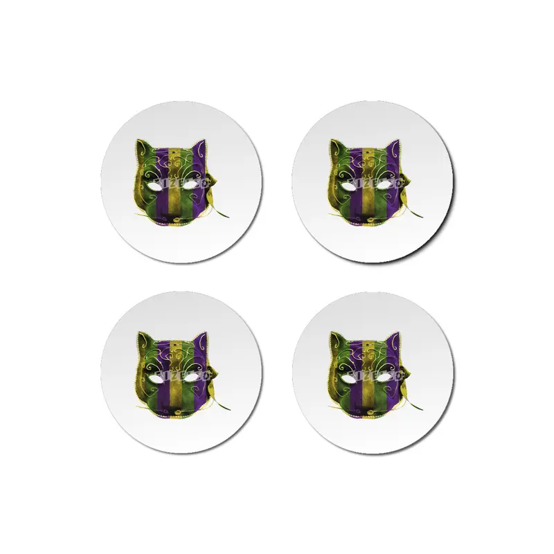 Catwoman Mardi Gras Mask Bardak Altlığı