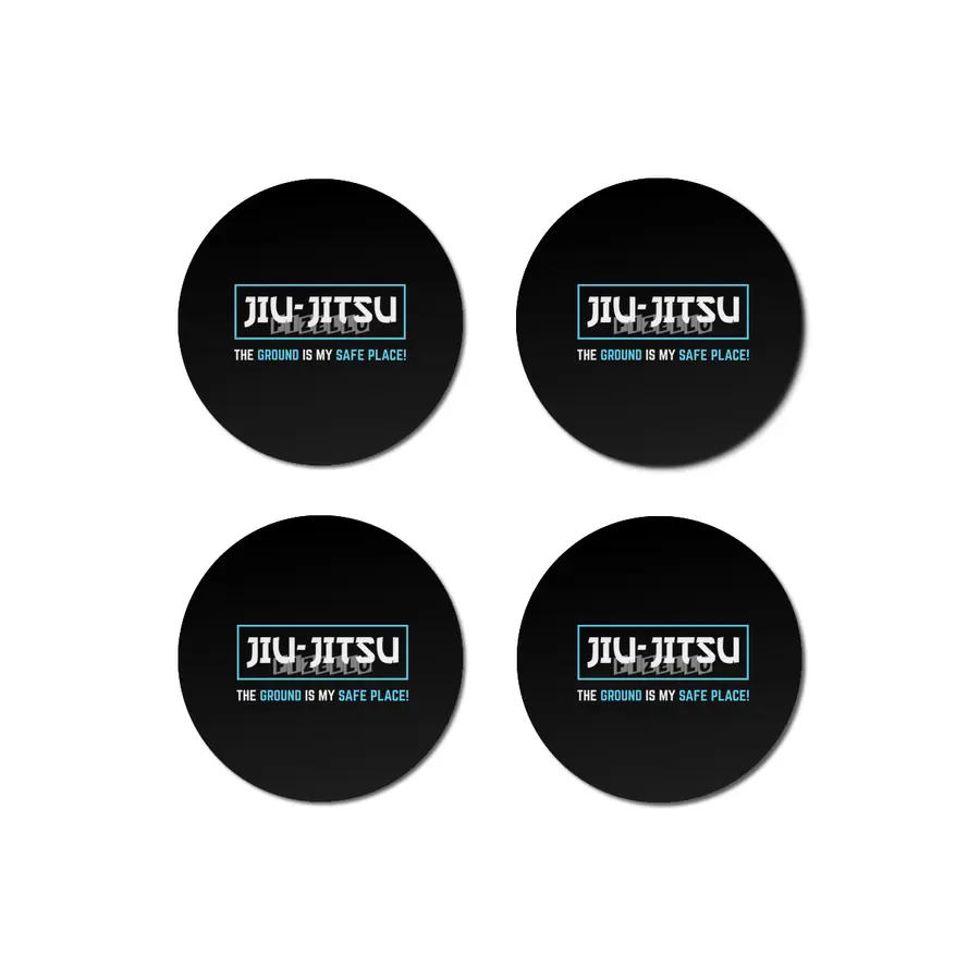 BJJ Jiu Jitsu The Ground Is My Safe Place Grappling Gift Bardak Altlığı