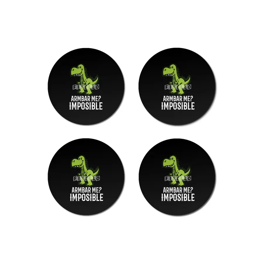 Brazilian Jiu jitsu BJJ Armbar Me Impossible T Rex Bardak Altlığı