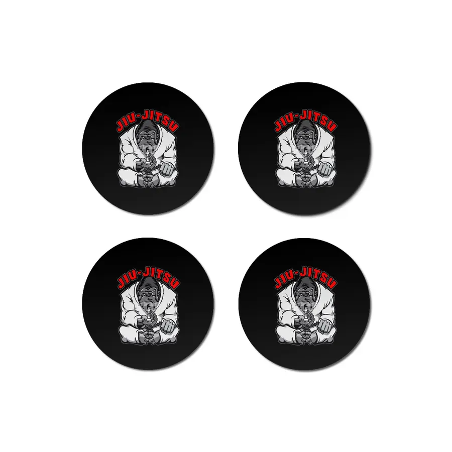 Brazilian Jiu Jitsu MMA BJJ Gorilla Grappling Chess King Bardak Altlığı