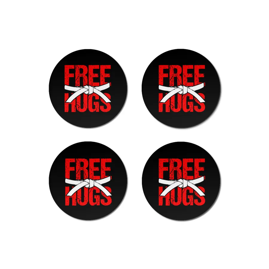 Free Hugs Martial Arts Jiu Jitsu Kung Fu Bardak Altlığı