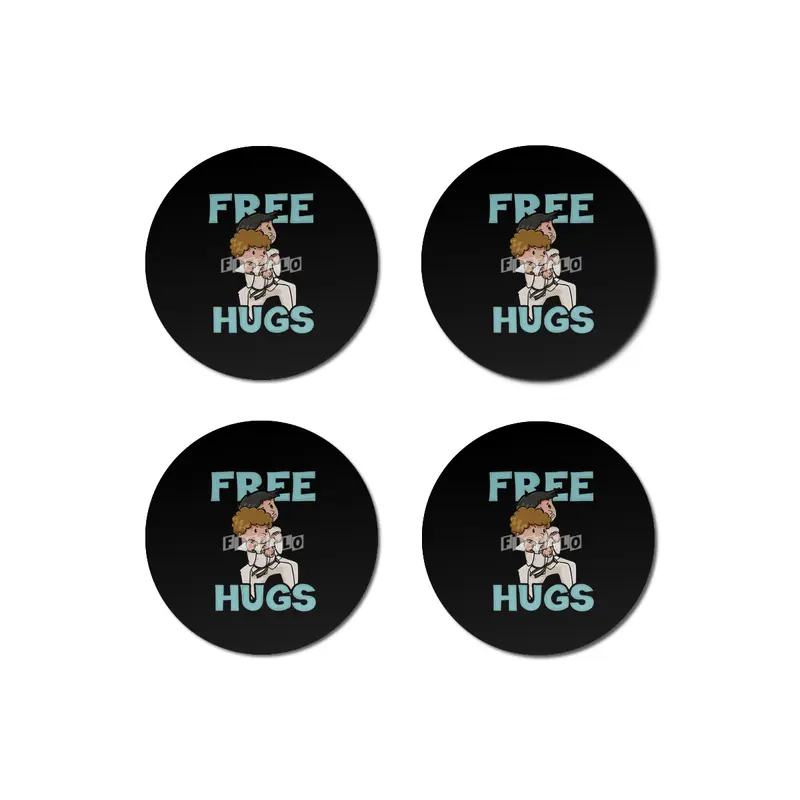 Free Hugs Martial Arts Jiu Jitsu Kung Fu Bardak Altlığı