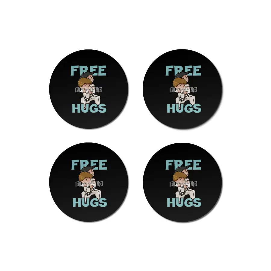 Free Hugs Martial Arts Jiu Jitsu Kung Fu Bardak Altlığı