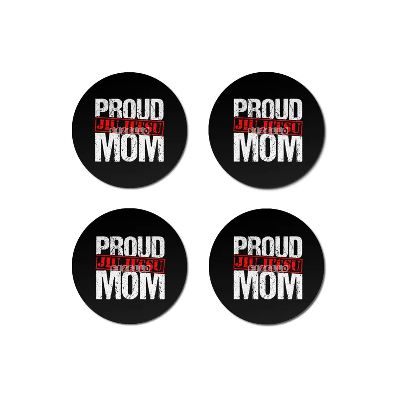 Proud Jiu Jitsu Mom BJJ Martial Arts Bardak Altlığı