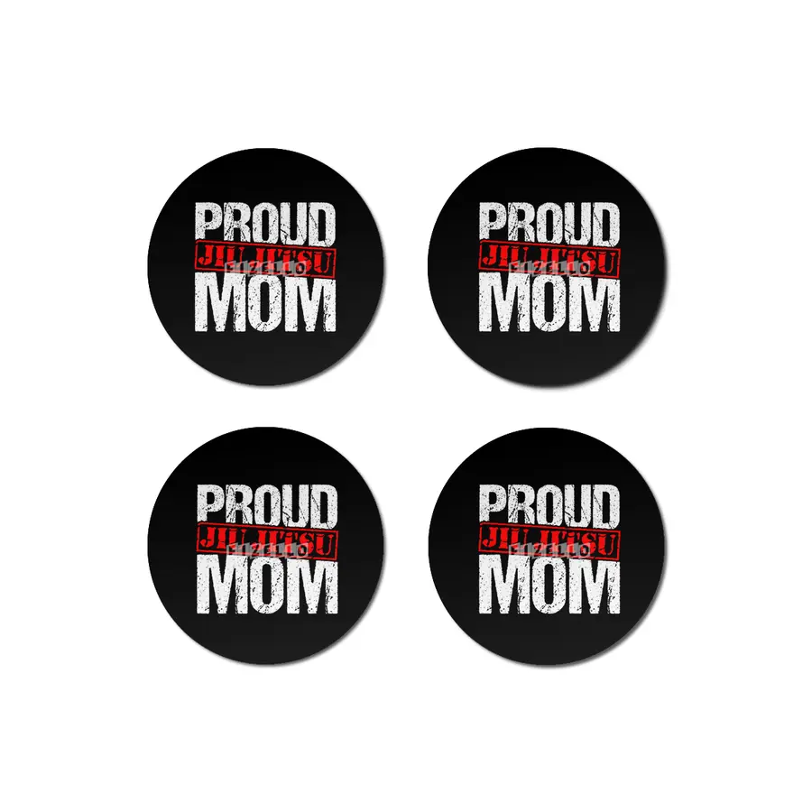 Proud Jiu Jitsu Mom BJJ Martial Arts Bardak Altlığı
