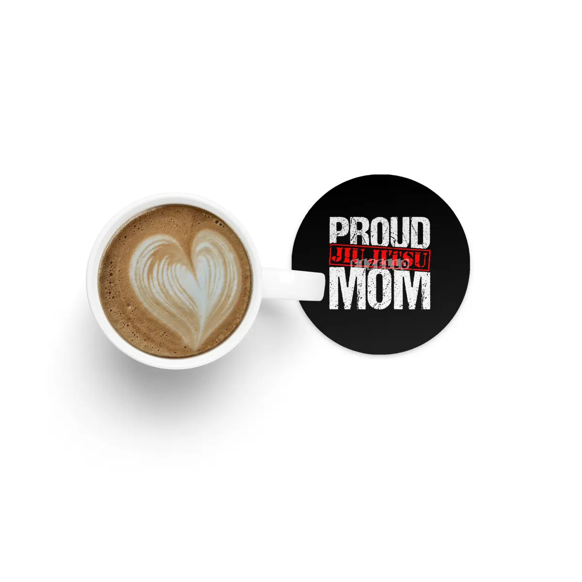 Proud Jiu Jitsu Mom BJJ Martial Arts Bardak Altlığı