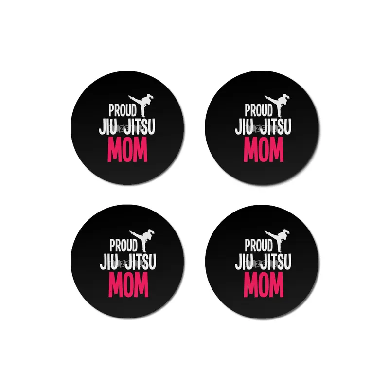 Proud Jiu Jitsu Mom BJJ Martial Arts Bardak Altlığı
