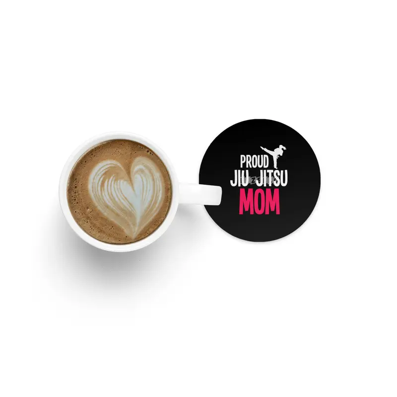 Proud Jiu Jitsu Mom BJJ Martial Arts Bardak Altlığı