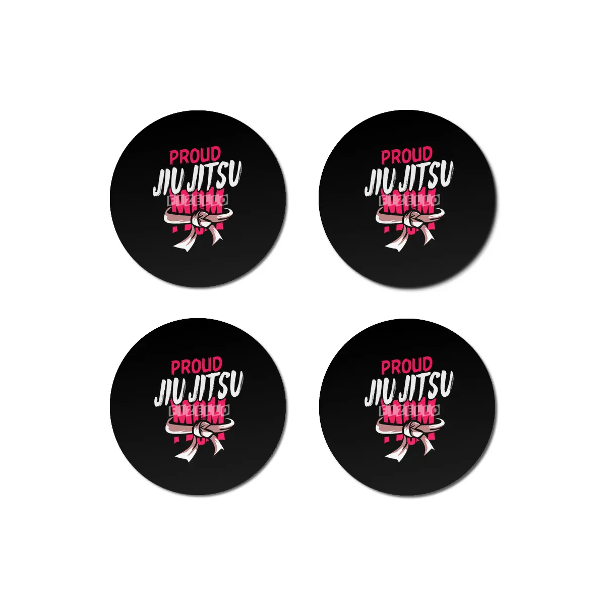 Proud Jiu Jitsu Mom BJJ Martial Arts Bardak Altlığı