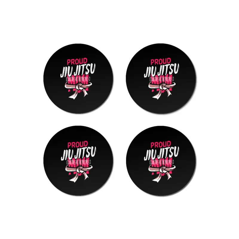 Proud Jiu Jitsu Mom BJJ Martial Arts Bardak Altlığı