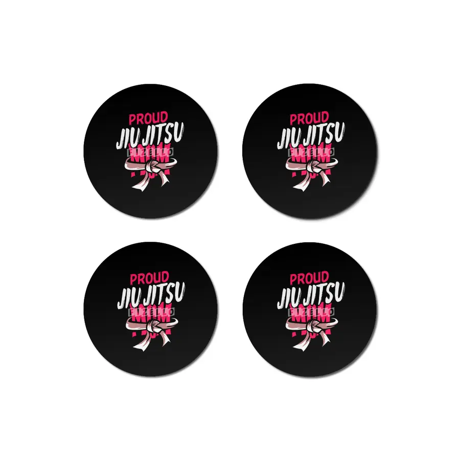 Proud Jiu Jitsu Mom BJJ Martial Arts Bardak Altlığı
