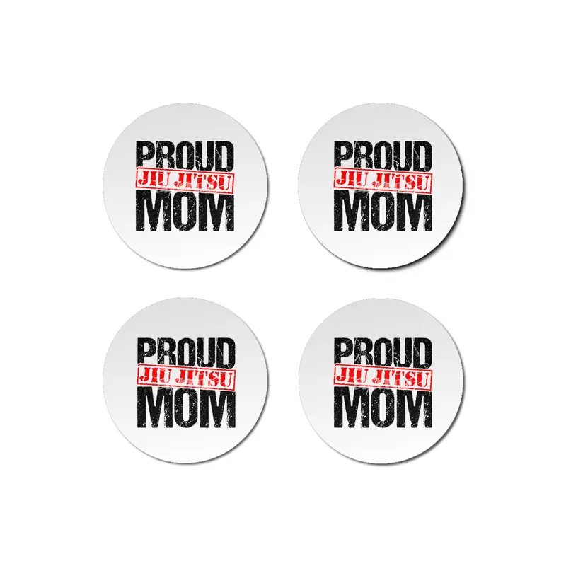 Proud Jiu Jitsu Mom BJJ Martial Arts Bardak Altlığı