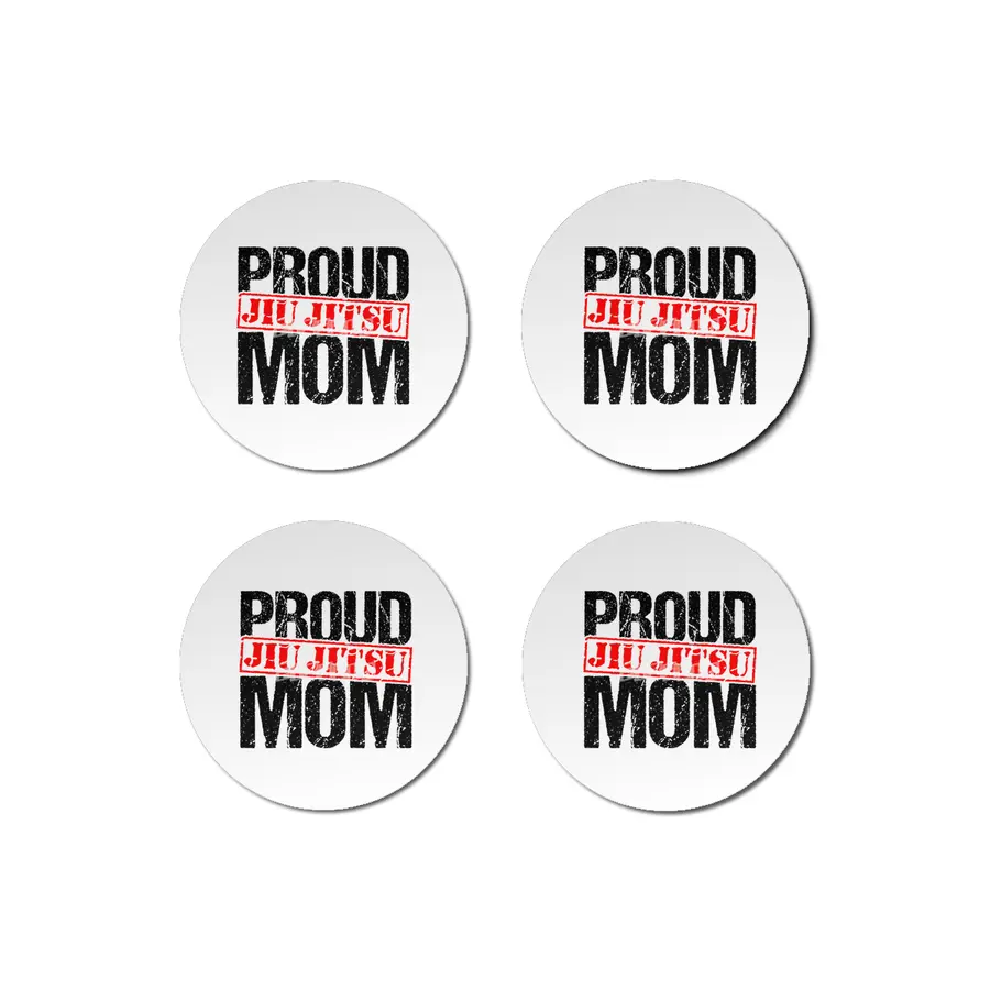 Proud Jiu Jitsu Mom BJJ Martial Arts Bardak Altlığı