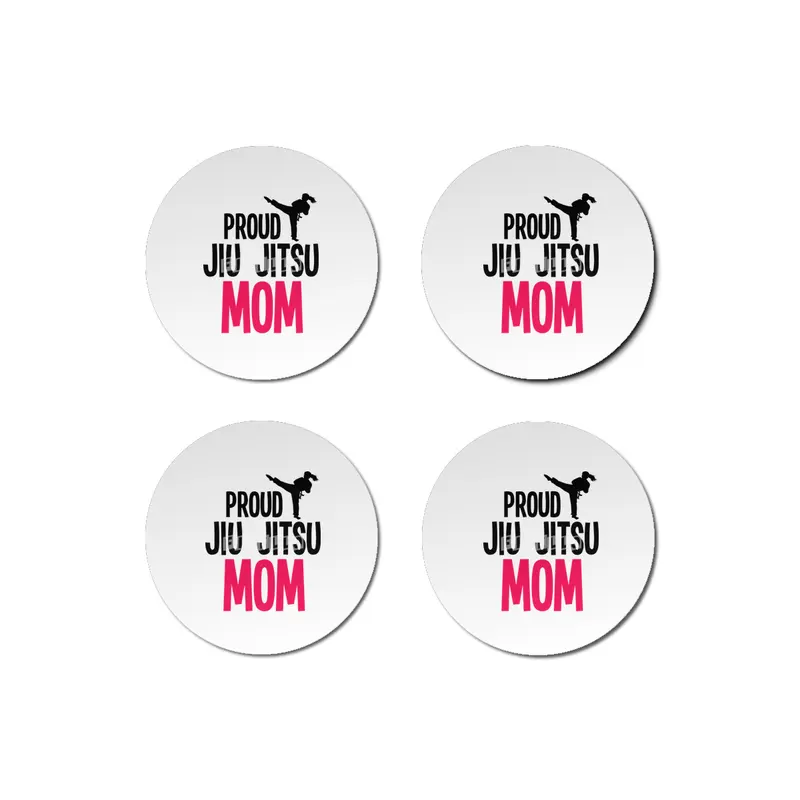 Proud Jiu Jitsu Mom BJJ Martial Arts Bardak Altlığı