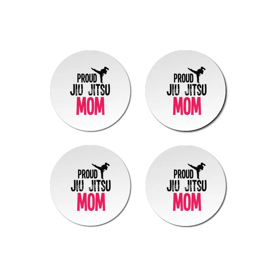 Proud Jiu Jitsu Mom BJJ Martial Arts Bardak Altlığı