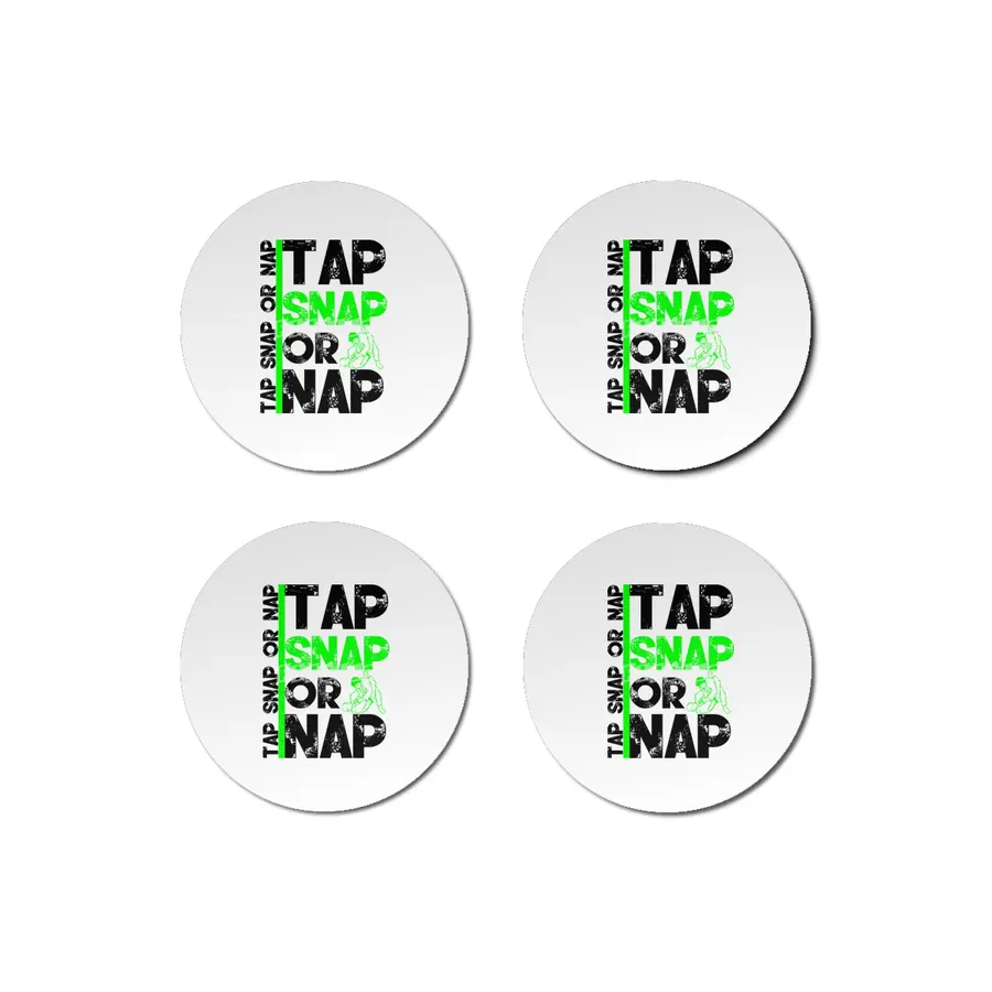 Tap Snap Or Nap Jiu Jitsu BJJ Martial Arts Bardak Altlığı