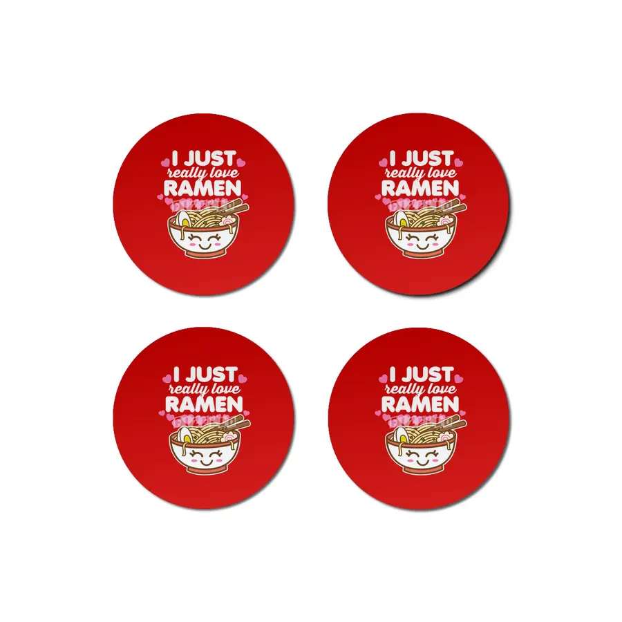 I Just Really Love Ramen Cute Kawaii Noodles Bardak Altlığı