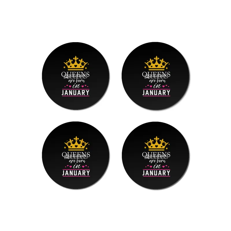 Queens are born in january birthday gift for her Bardak Altlığı
