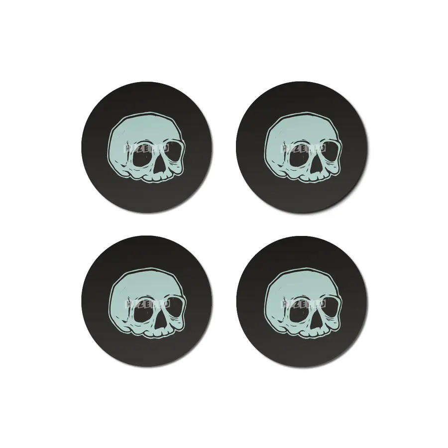Classic Skull (BLUE) Bardak Altlığı