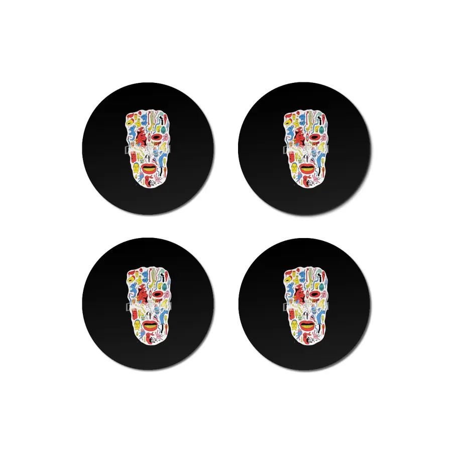 Arcane Skull Mosaic Bardak Altlığı