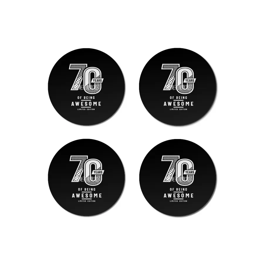 70 Years Of Being Awesome - 70th Birthday Bardak Altlığı