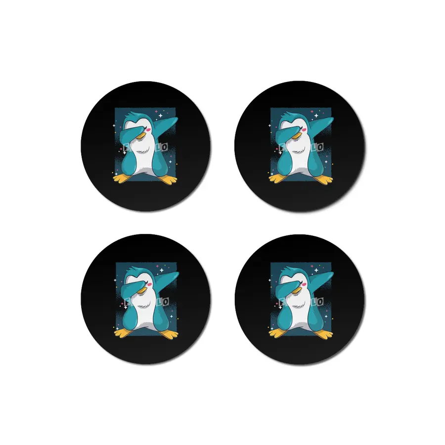 Dabbing Penguin Dab Penguin Bardak Altlığı