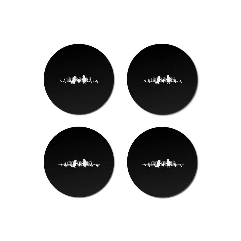 Family Penguin - Heartbeat Bardak Altlığı