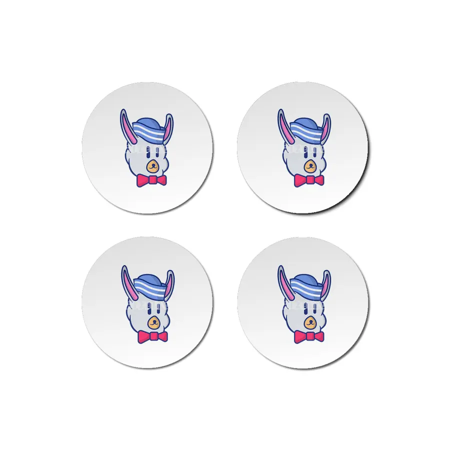 cute sailor alpaca illustration character Bardak Altlığı