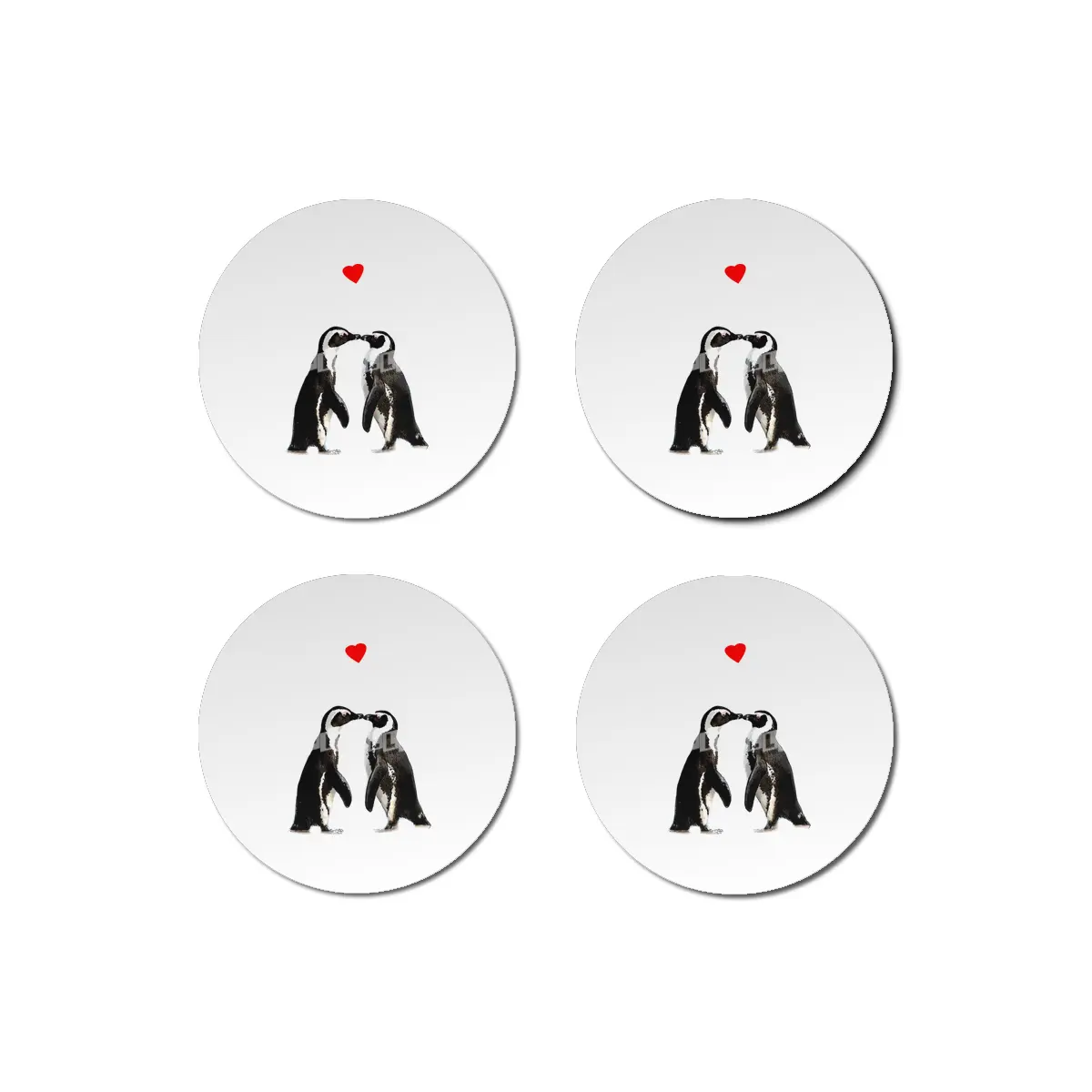 The Penguin Lovers Bardak Altlığı