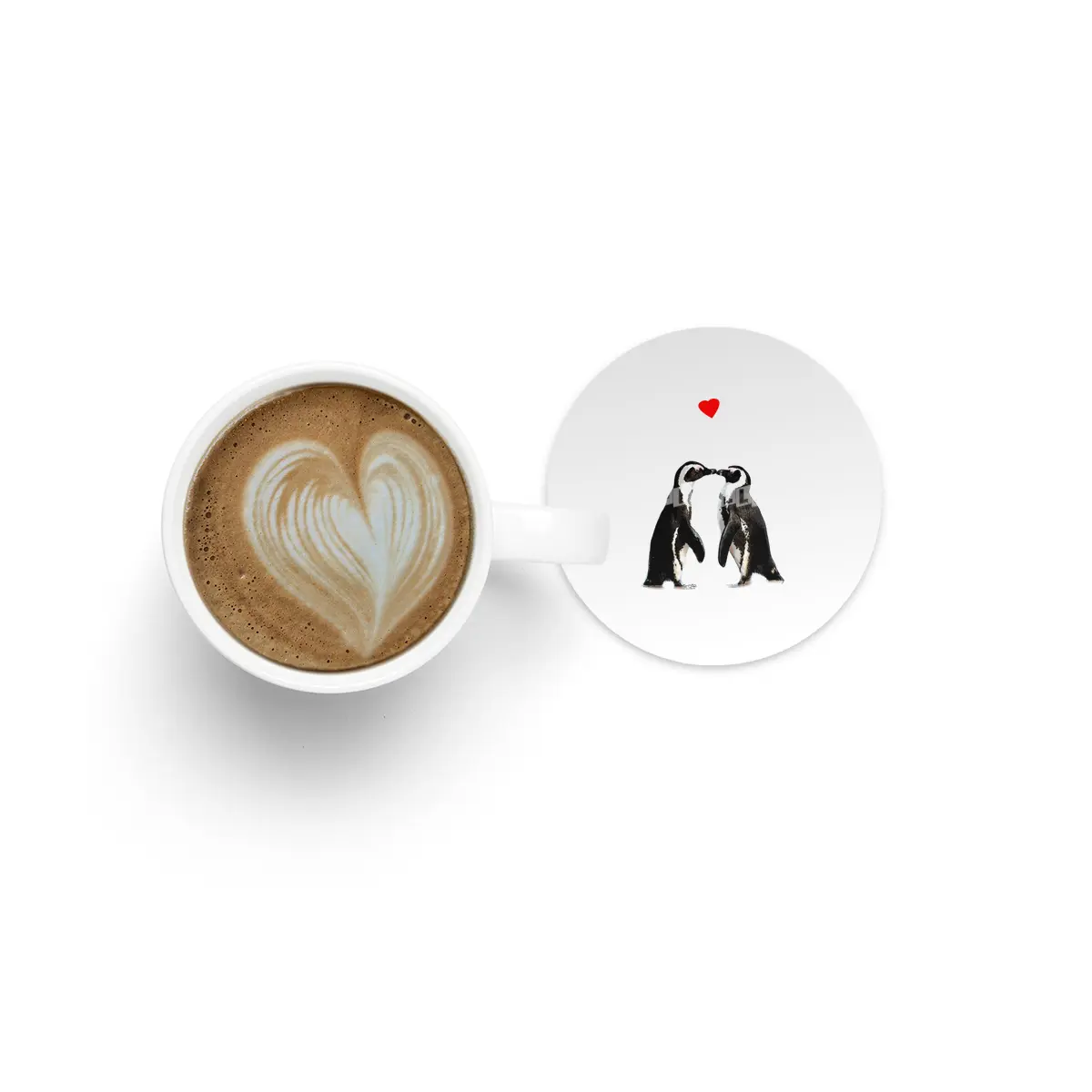The Penguin Lovers Bardak Altlığı