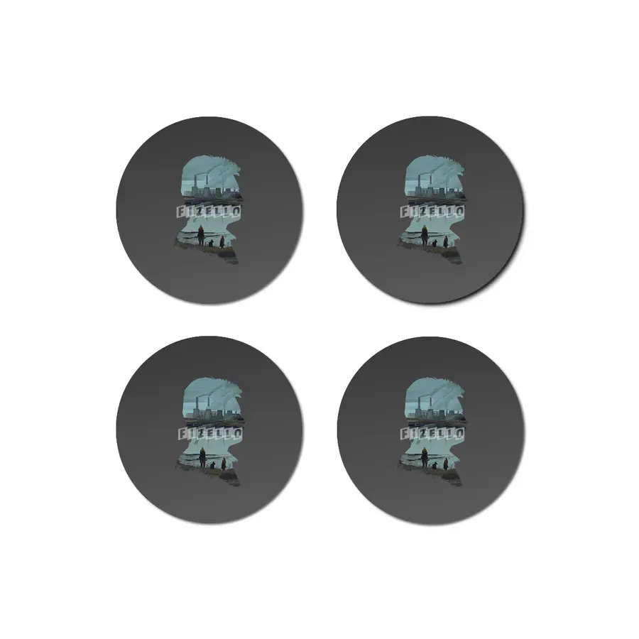Andrei Tarkovsky's Stalker Silhouette Illustration by Burro Tees Bardak Altlığı