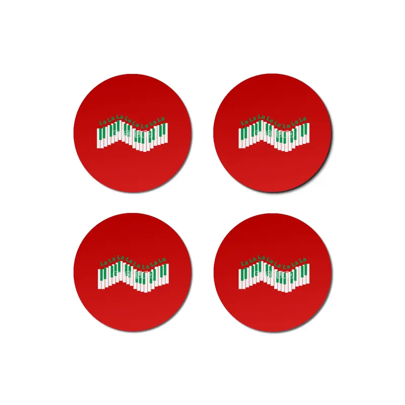 Holiday, Christmas Keyboard Piano - Green Bardak Altlığı
