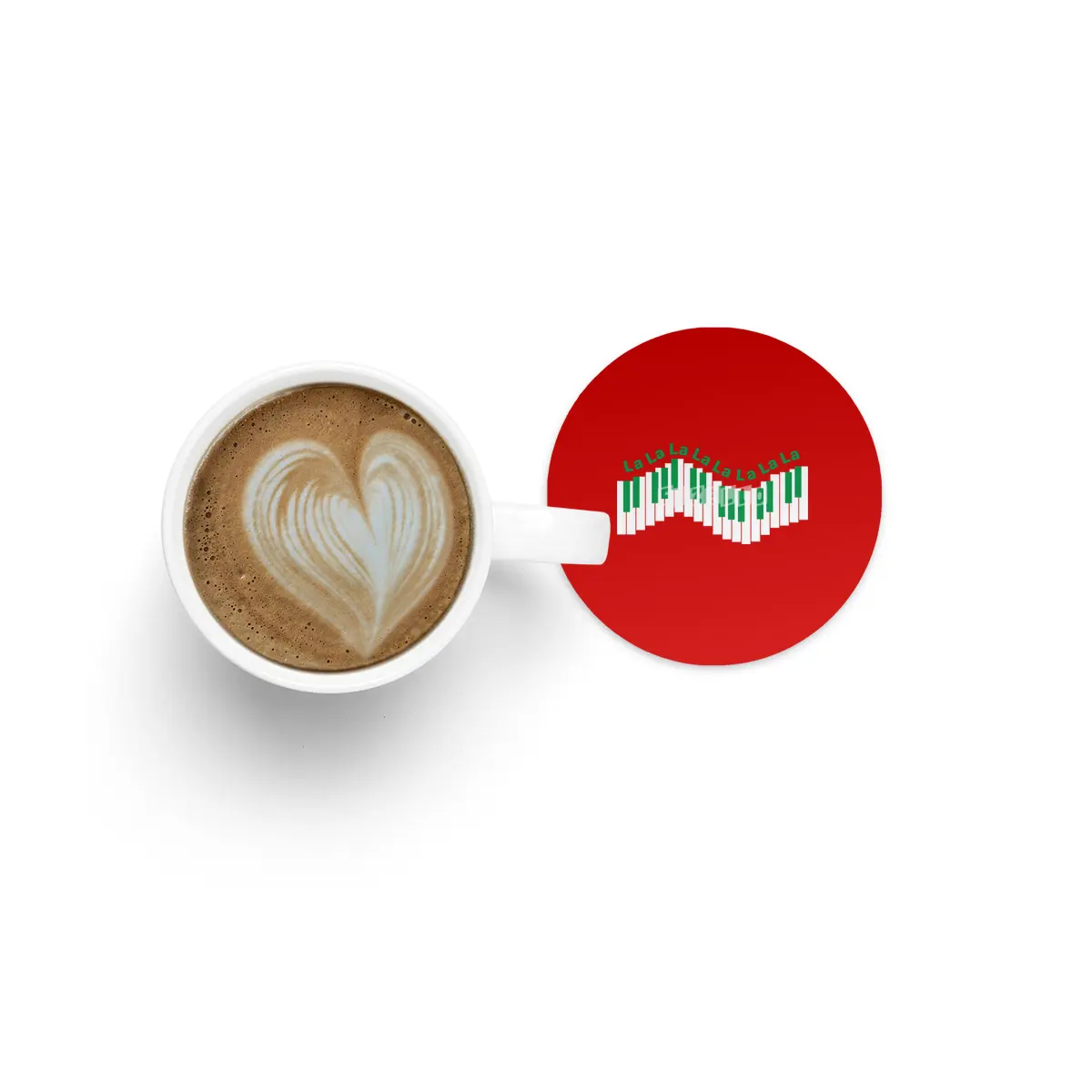 Holiday, Christmas Keyboard Piano - Green Bardak Altlığı