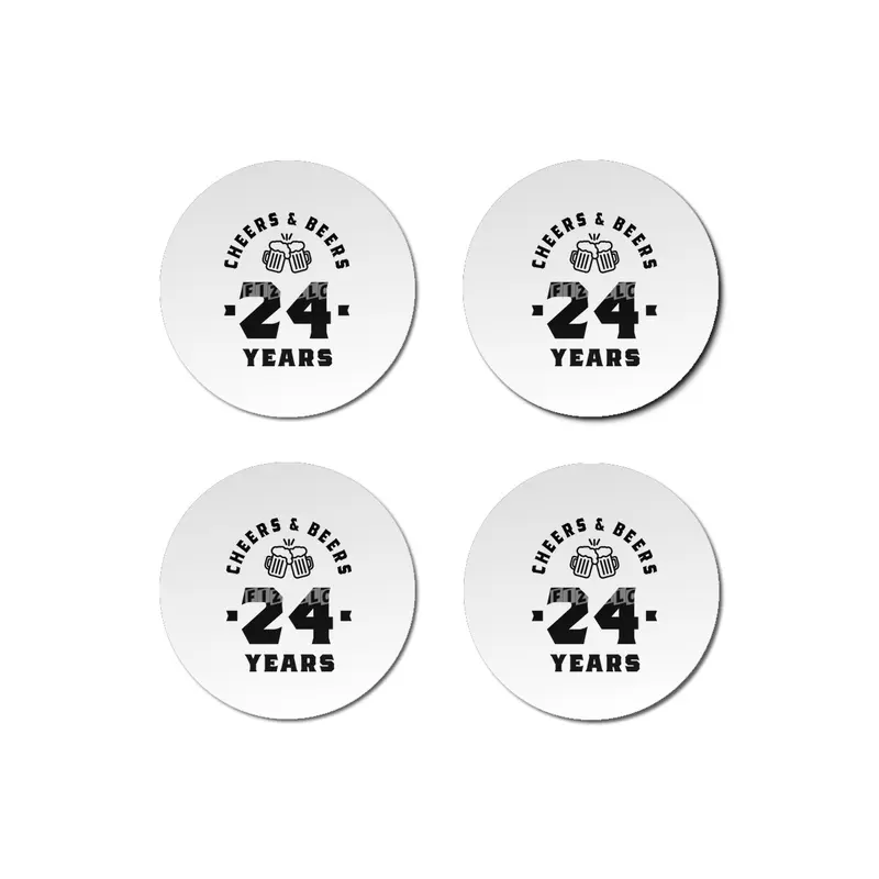 24 Year Old Gift | 24th Birthday Gift Ideas - Mens and Womens Bardak Altlığı
