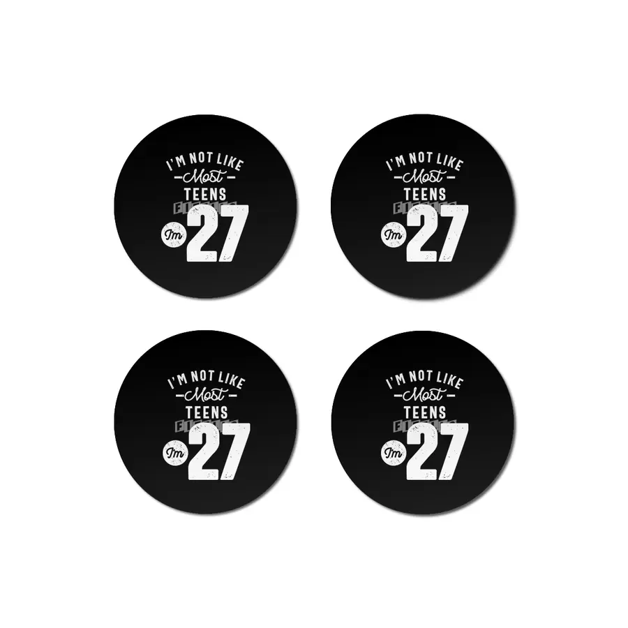 27 Year Old Gift | 27th Birthday Gift Ideas - Mens and Womens Bardak Altlığı