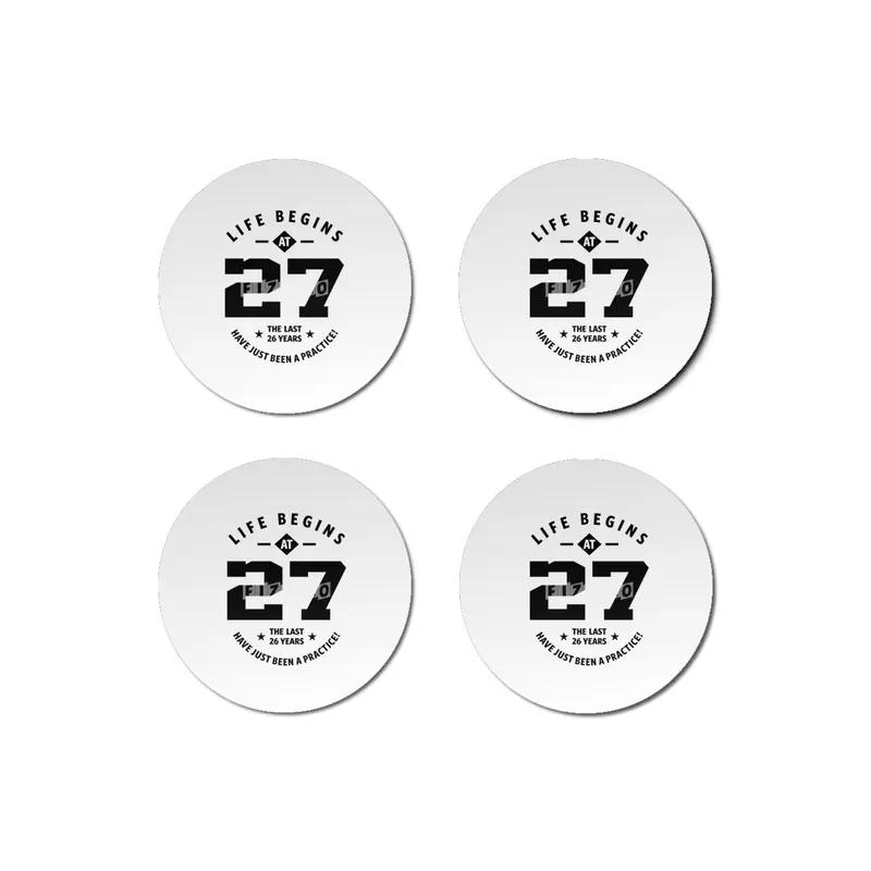 27 Year Old Gift | 27th Birthday Gift Ideas - Mens and Womens Bardak Altlığı