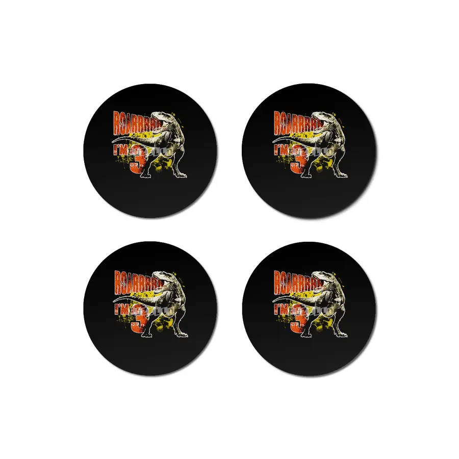 3rd Birthday Gift 3 Year Old Boys Dinosaurs Birthday Present Bardak Altlığı