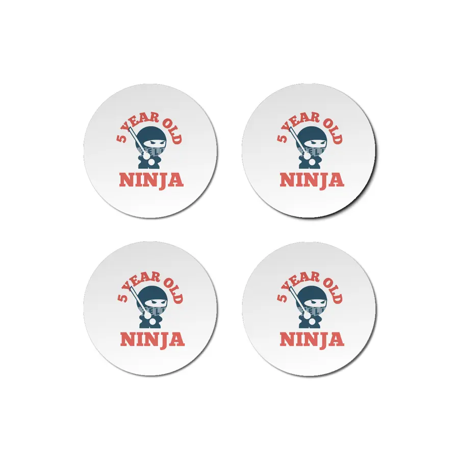 5 year old ninja son t-shirt Bardak Altlığı