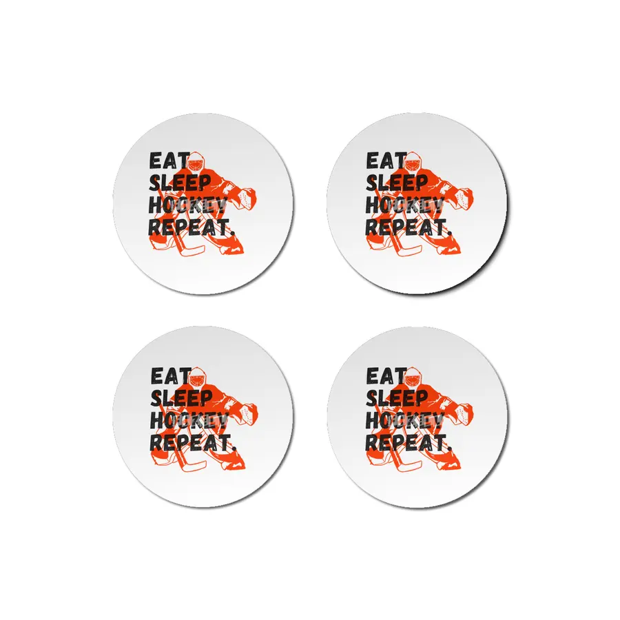 vintage distressed eat sleep ice hockey repeat sports lovers, players, fans and coaches graphic Bardak Altlığı