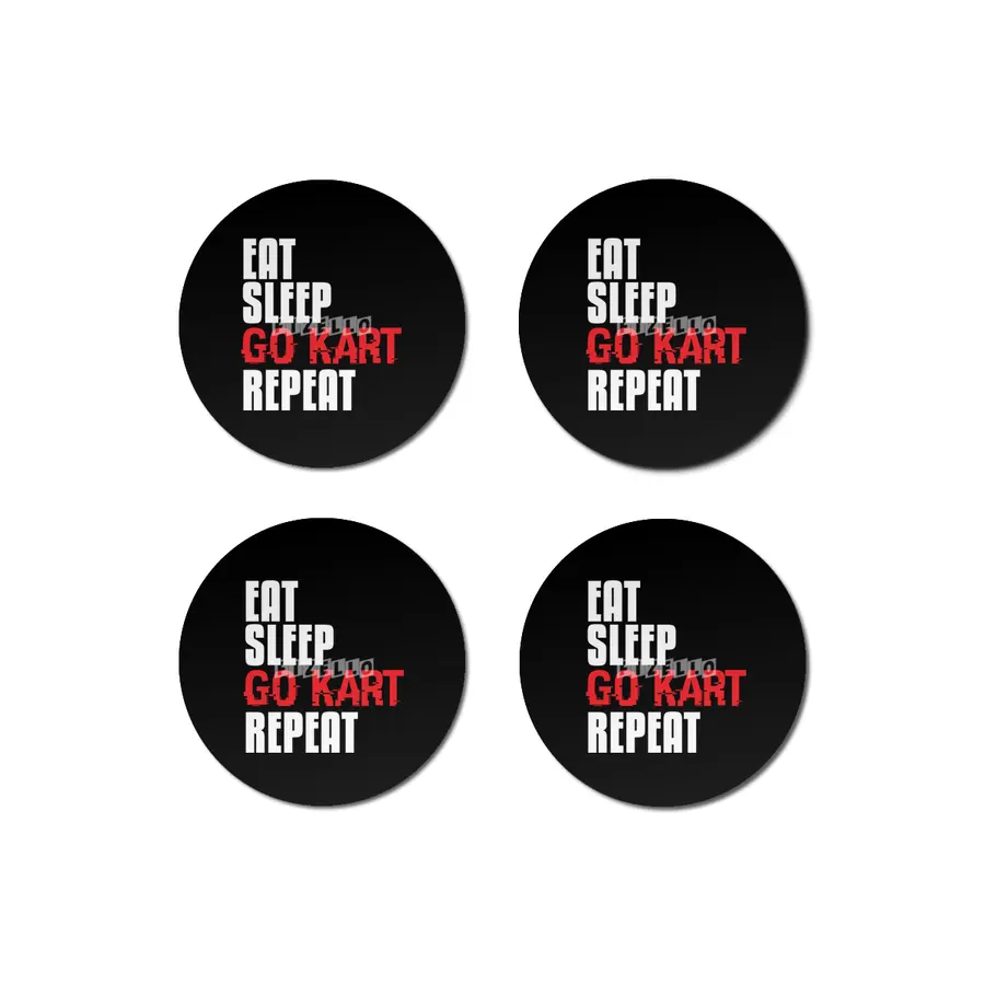 Go Kart Gift Eat Sleep Go Kart Repeat Fun Kart Racing Bardak Altlığı