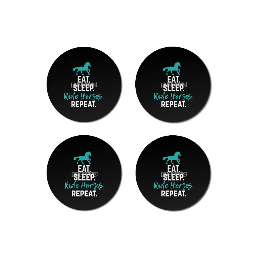 Horse gift Eat Sleep Ride Horses Repeat Horseback Riding Bardak Altlığı