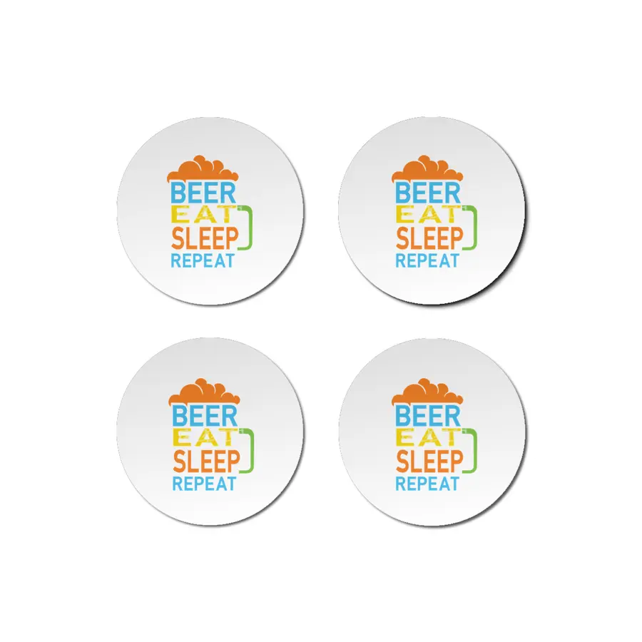 Beer Eat Sleep Repeat Bardak Altlığı