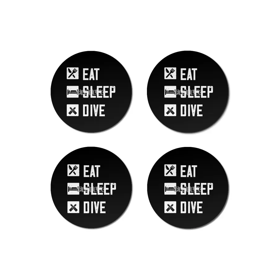 Diving - Eat Sleep Dive Bardak Altlığı