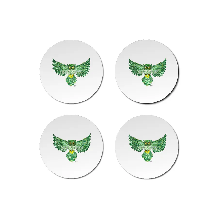 Celtic Owl Flight Bardak Altlığı