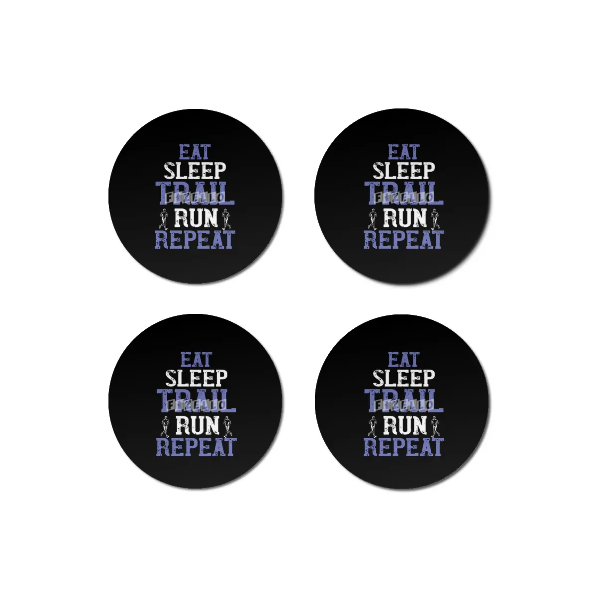 Running - Eat sleep trail run repeat Bardak Altlığı