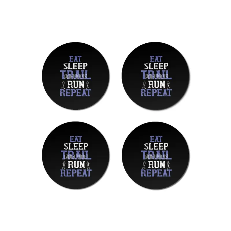 Running - Eat sleep trail run repeat Bardak Altlığı