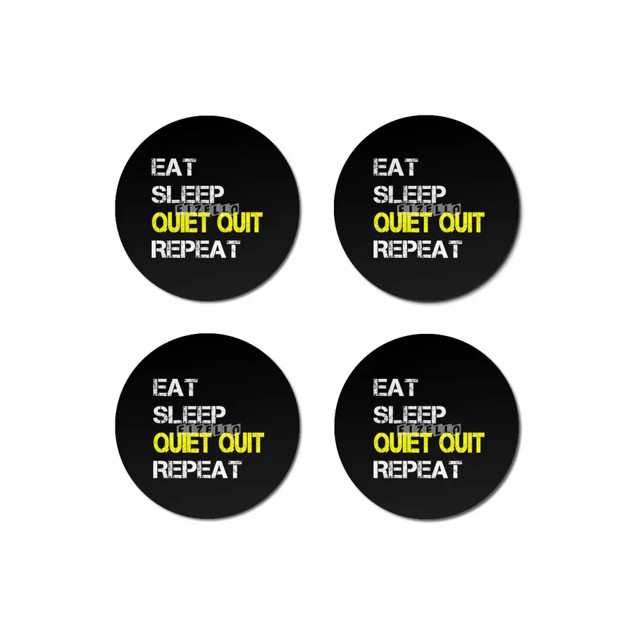 Quiet Quitting trend, Quiet quit, Eat sleep repeat Bardak Altlığı