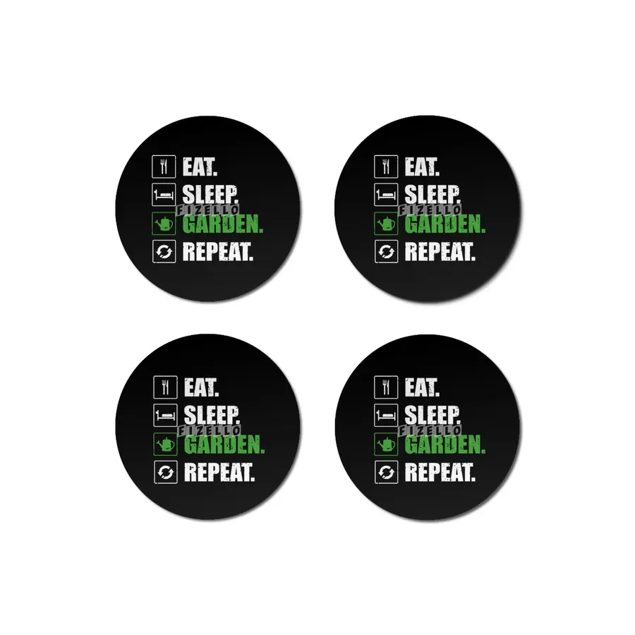 Garden Design Eat Sleep Garden Repeat Bardak Altlığı